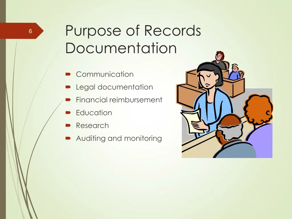 purpose of records documentation