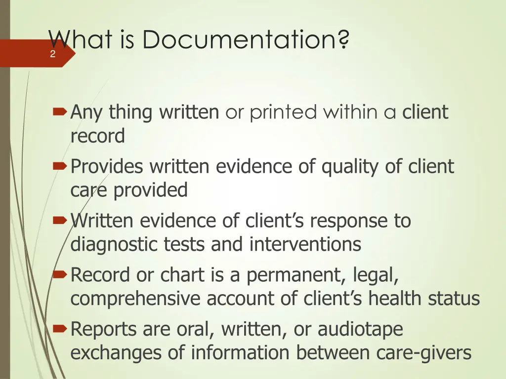 what is documentation 2