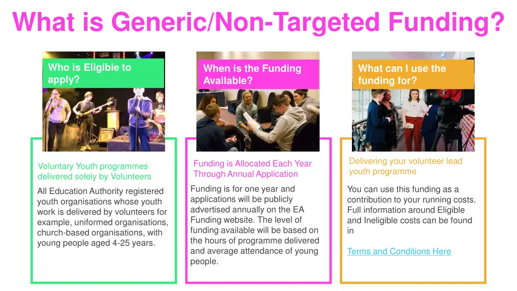 what is generic non targeted funding 1