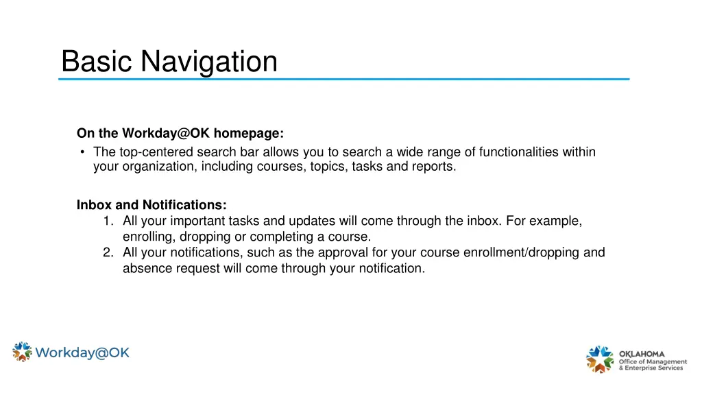 basic navigation