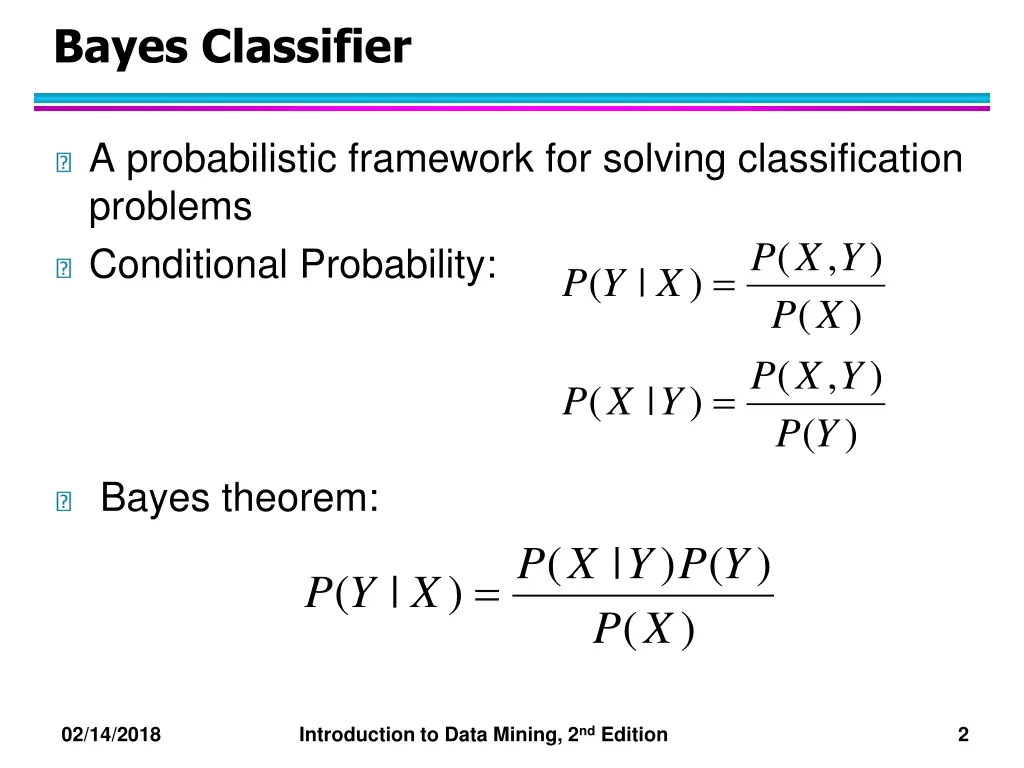 bayes classifier