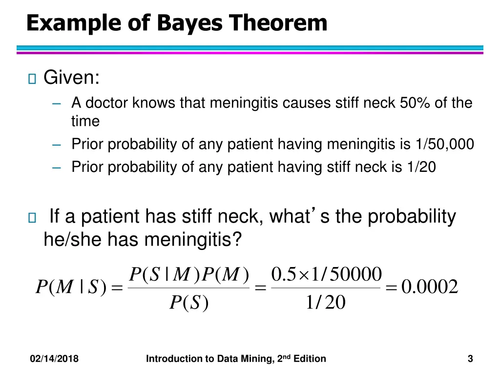 example of bayes theorem