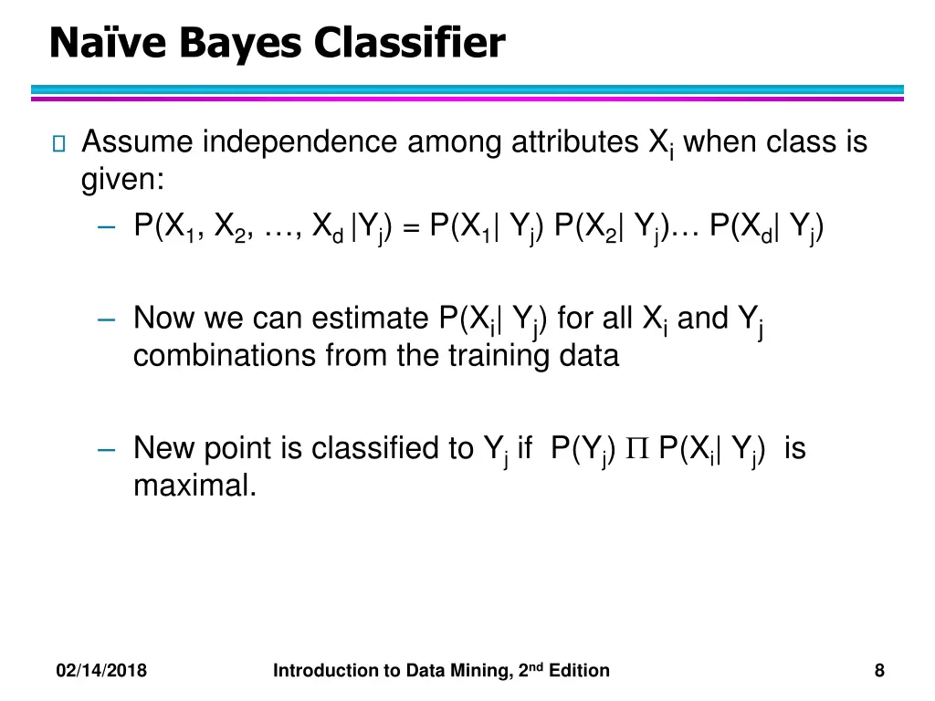 na ve bayes classifier