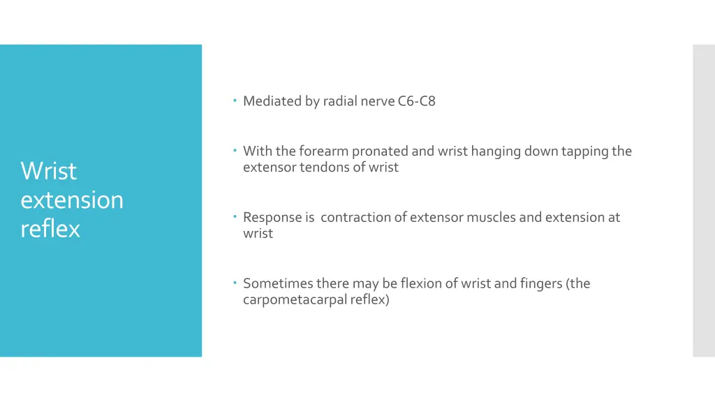 mediated by radial nerve c6 c8