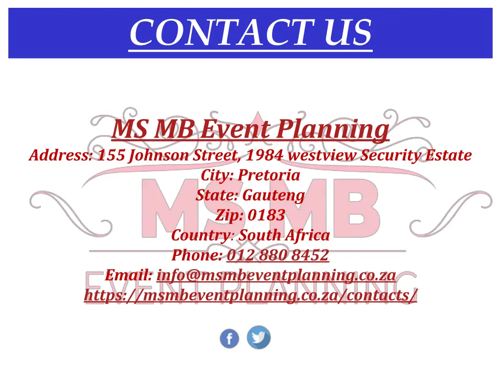 contact us