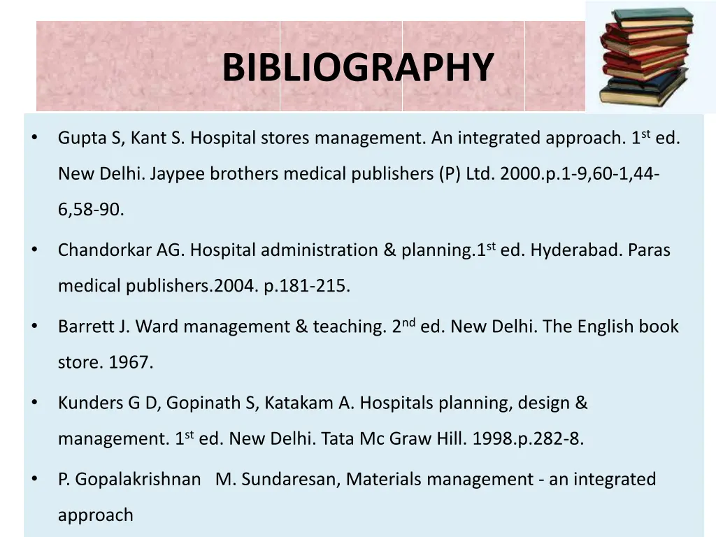 bibliography