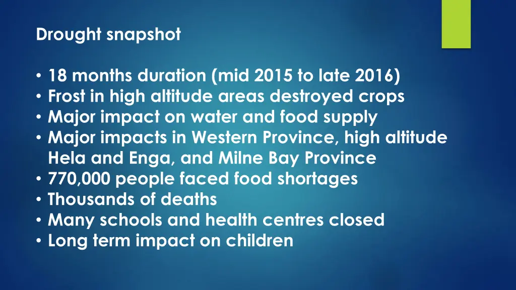 drought snapshot