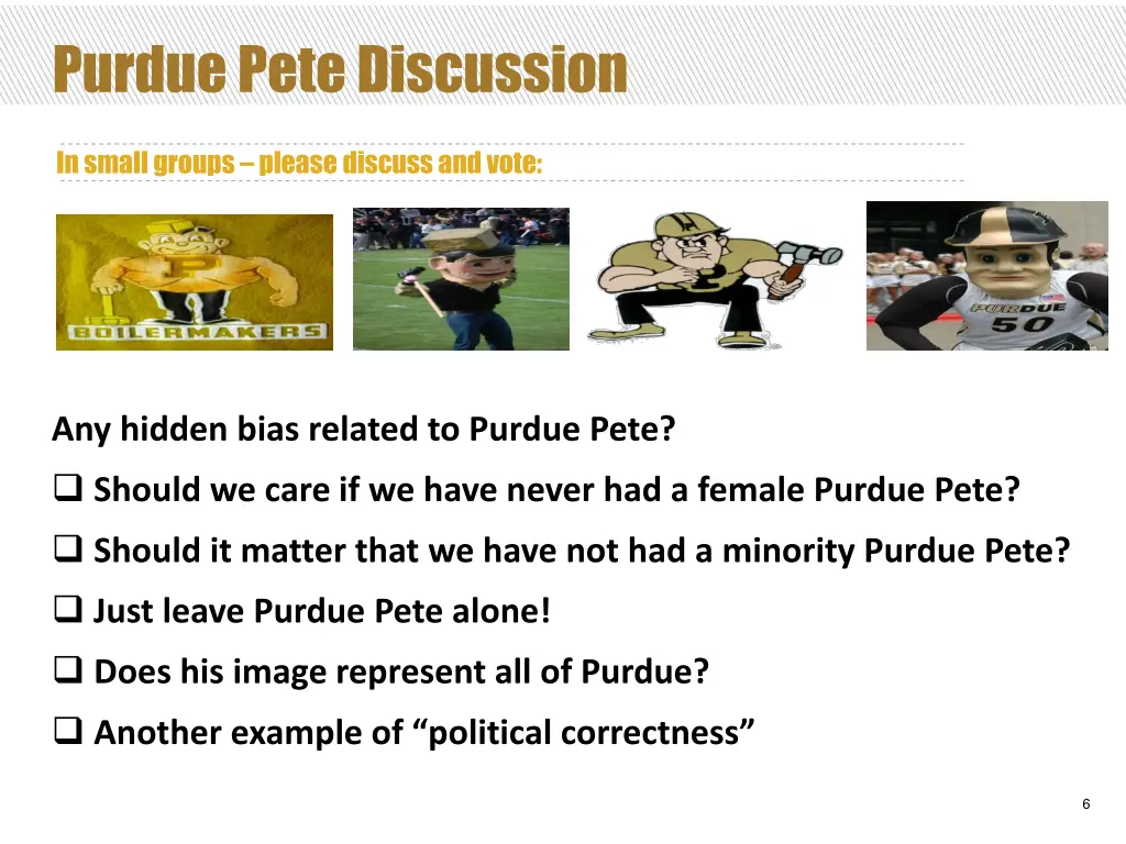 purdue pete discussion