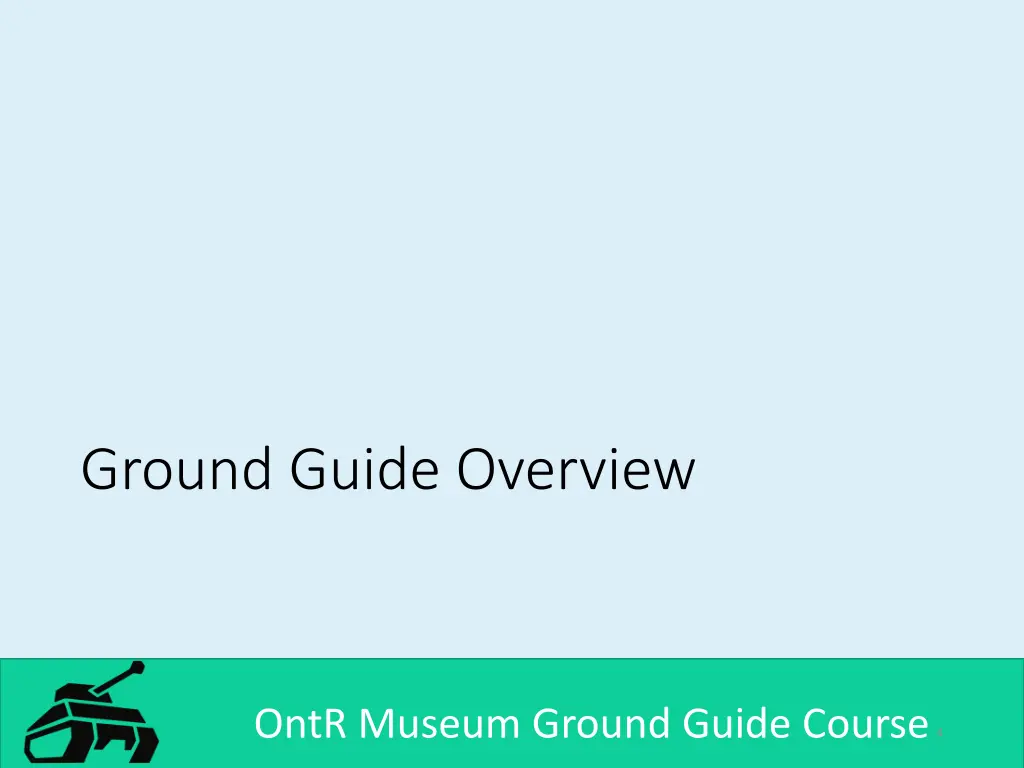 ground guide overview