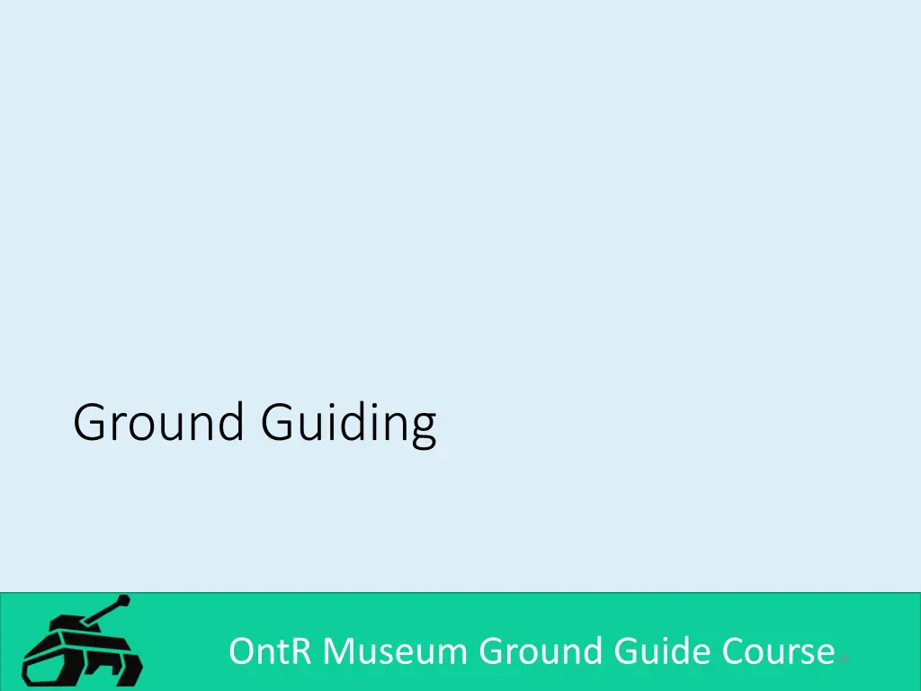 ground guiding