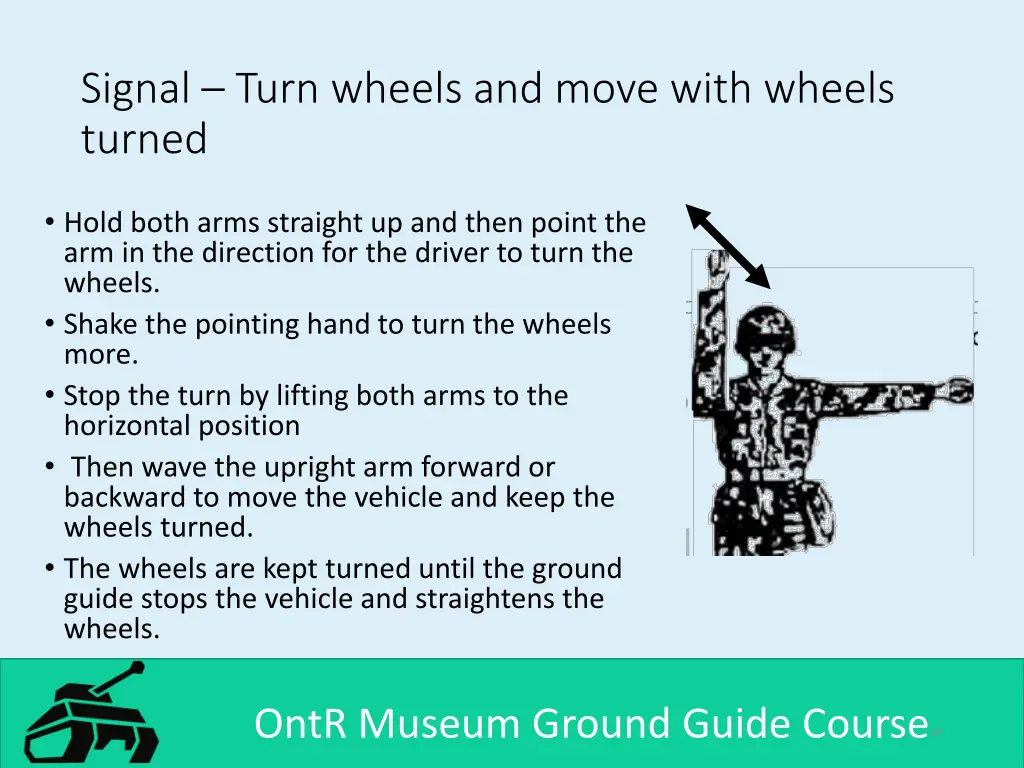 signal turn wheels and move with wheels turned