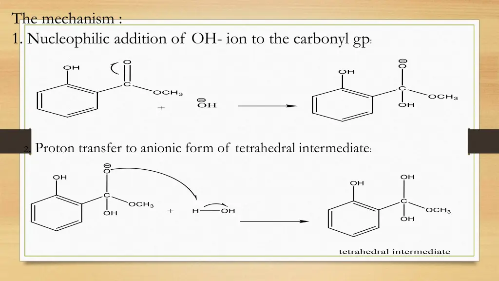 the mechanism 1 nucleophilic addition