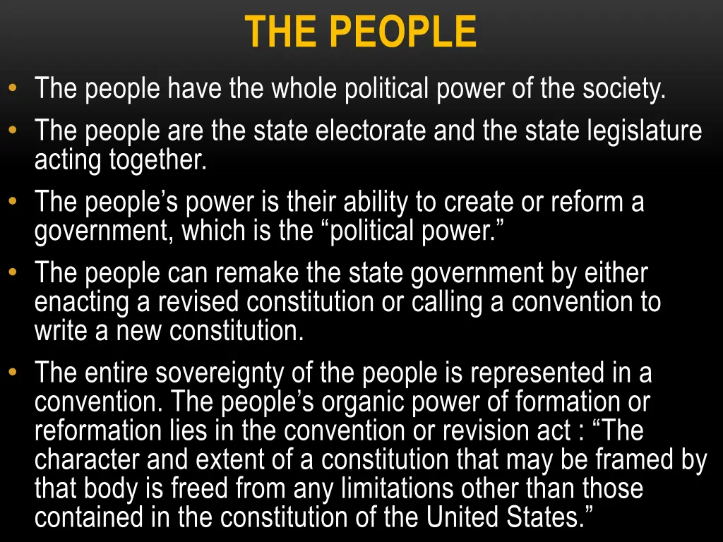 the people