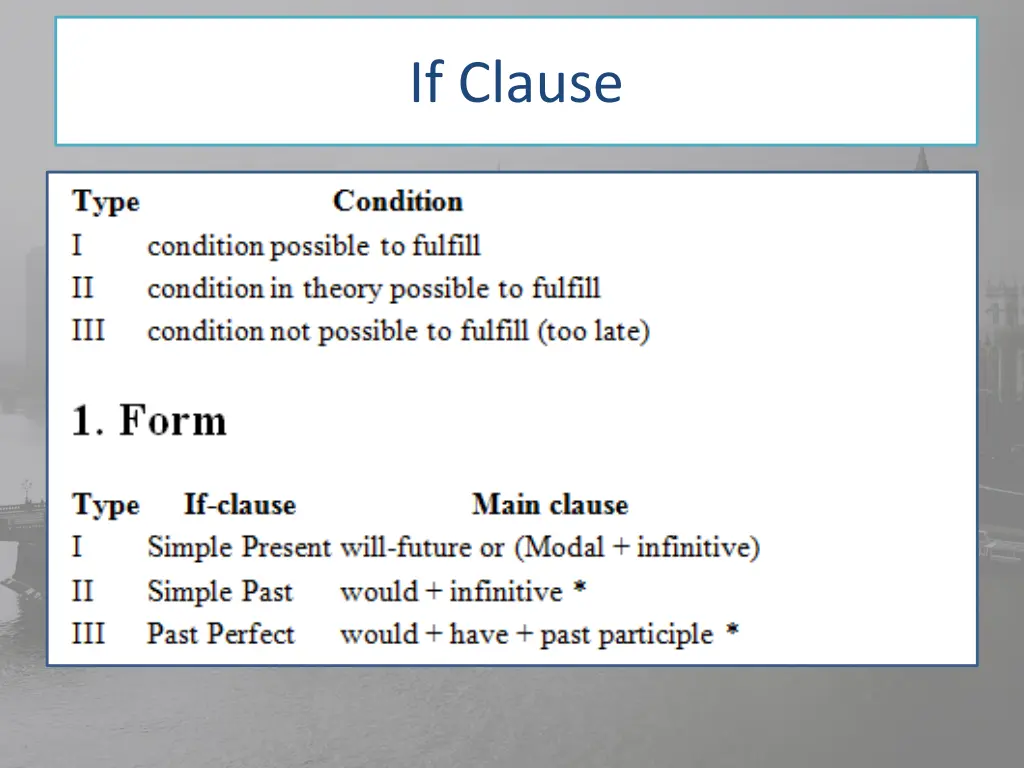 if clause