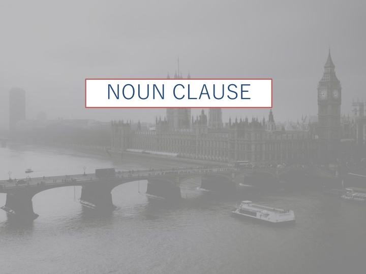 noun clause