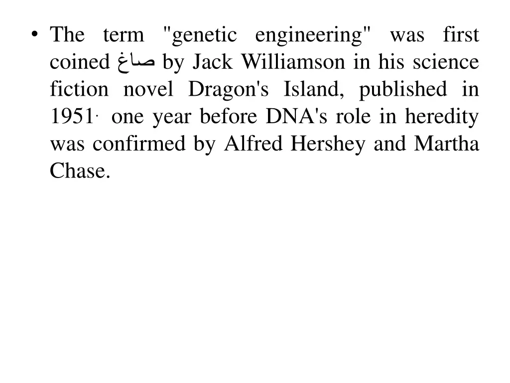 the term genetic engineering was first coined