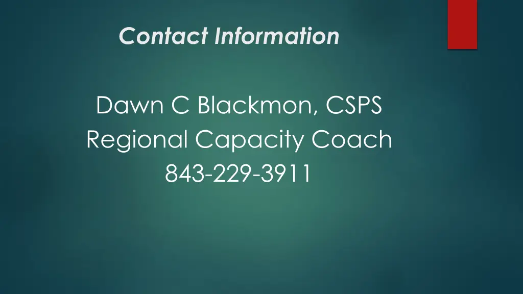 contact information