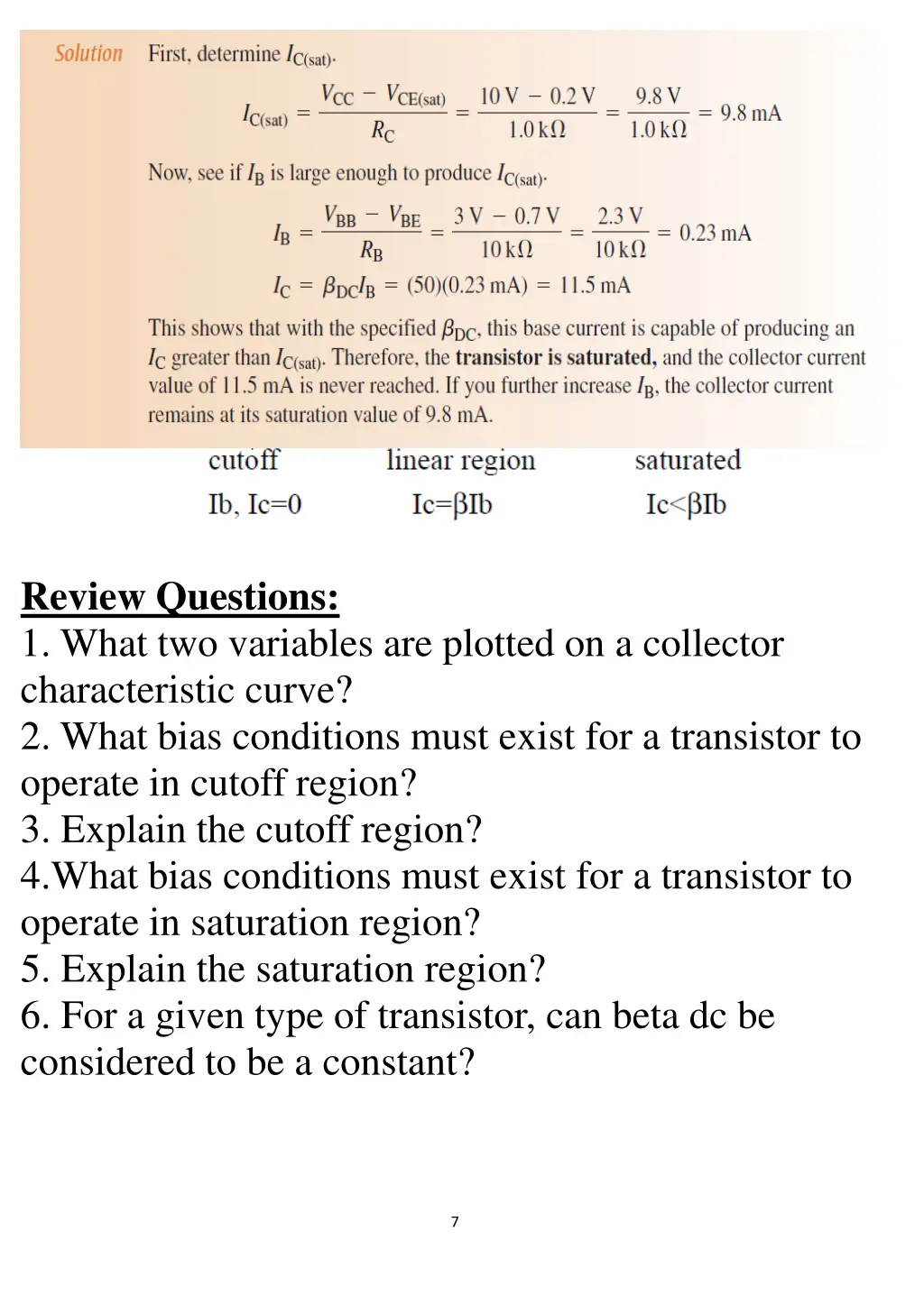 review questions 1 what two variables are plotted