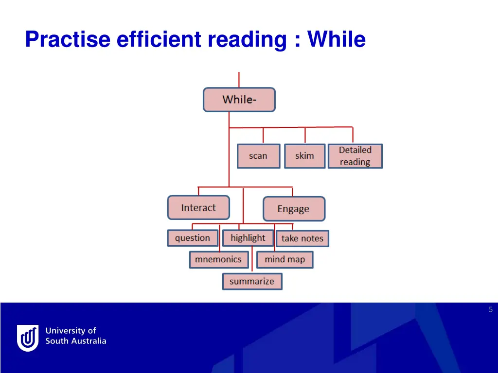 practise efficient reading while