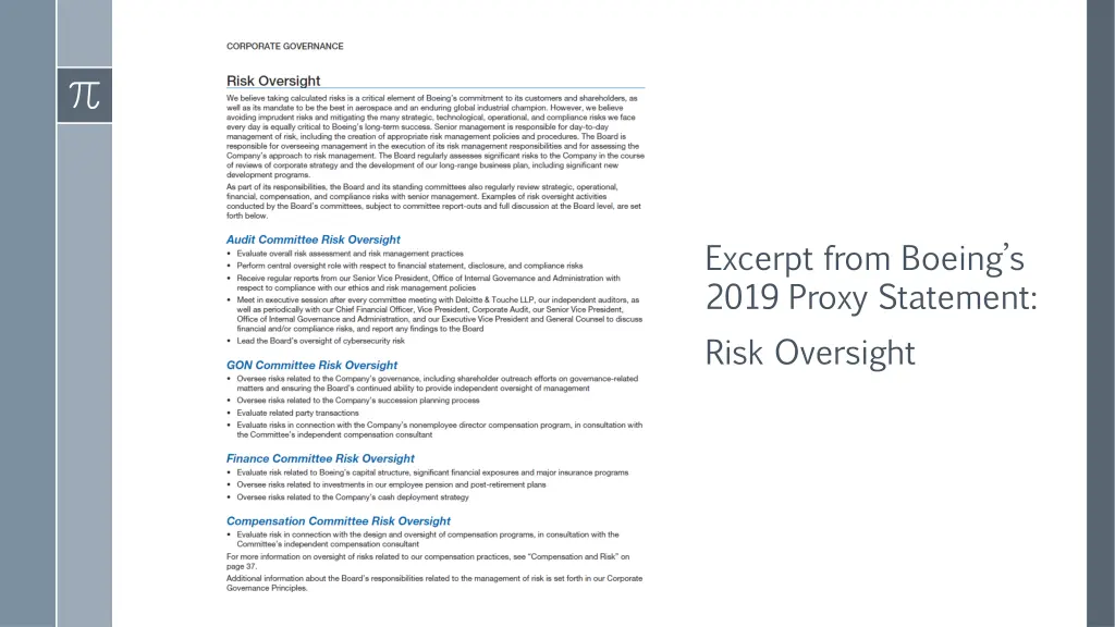 excerpt from boeing s 2019 proxy statement risk