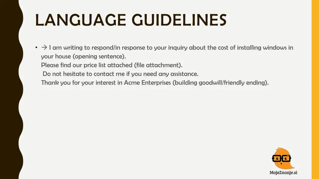 language guidelines 3