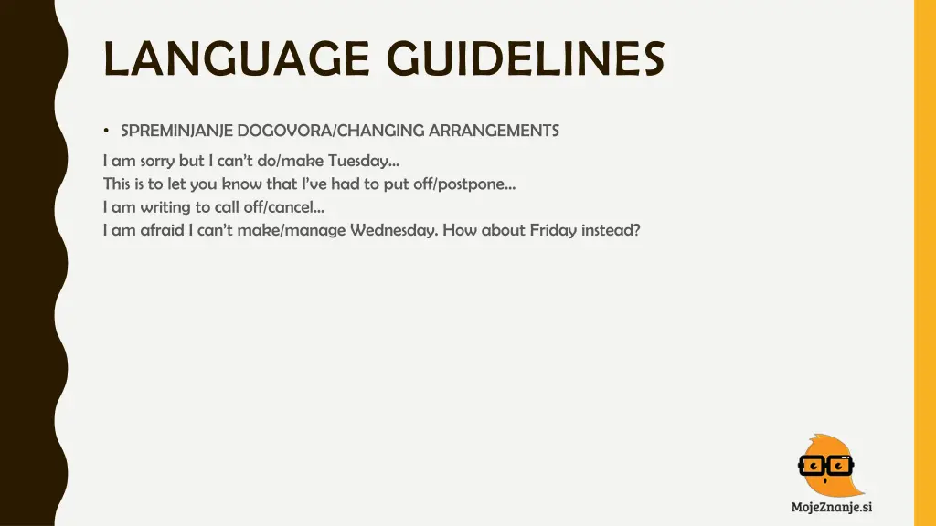 language guidelines 7