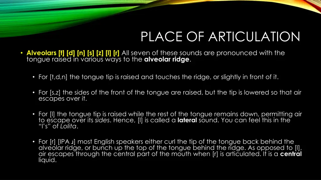 place of articulation 1