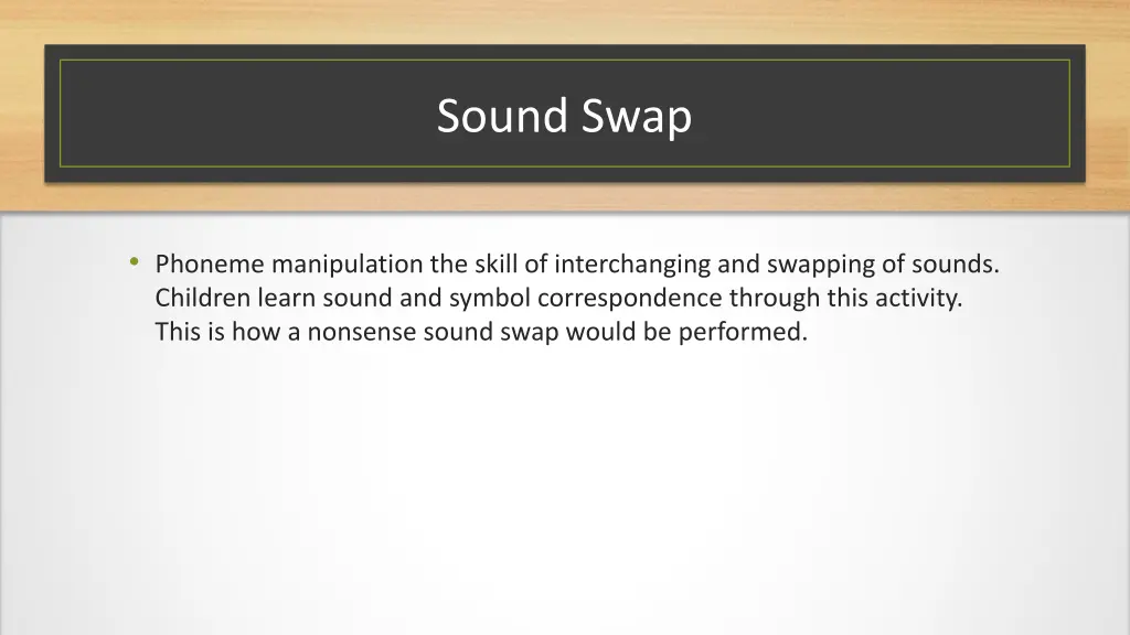 sound swap