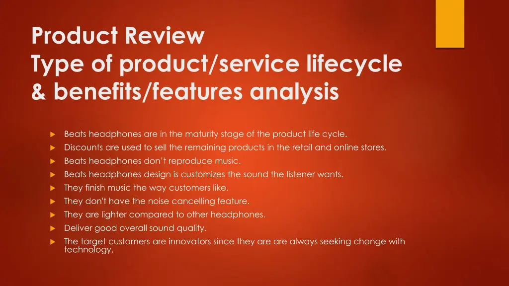 product review type of product service lifecycle