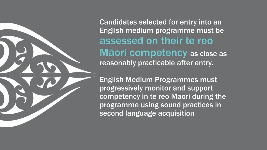 candidates selected for entry into an english 1