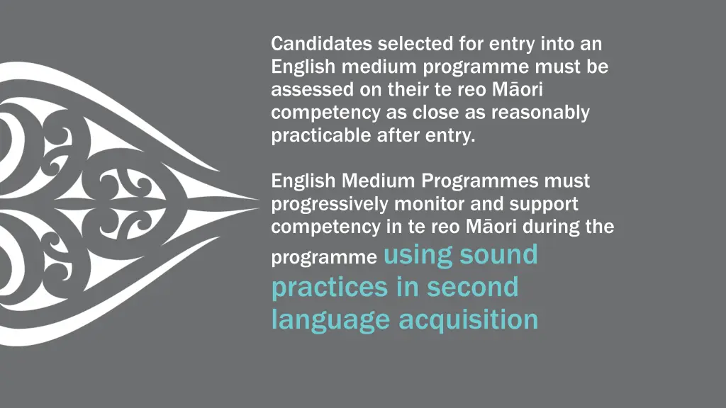 candidates selected for entry into an english 3