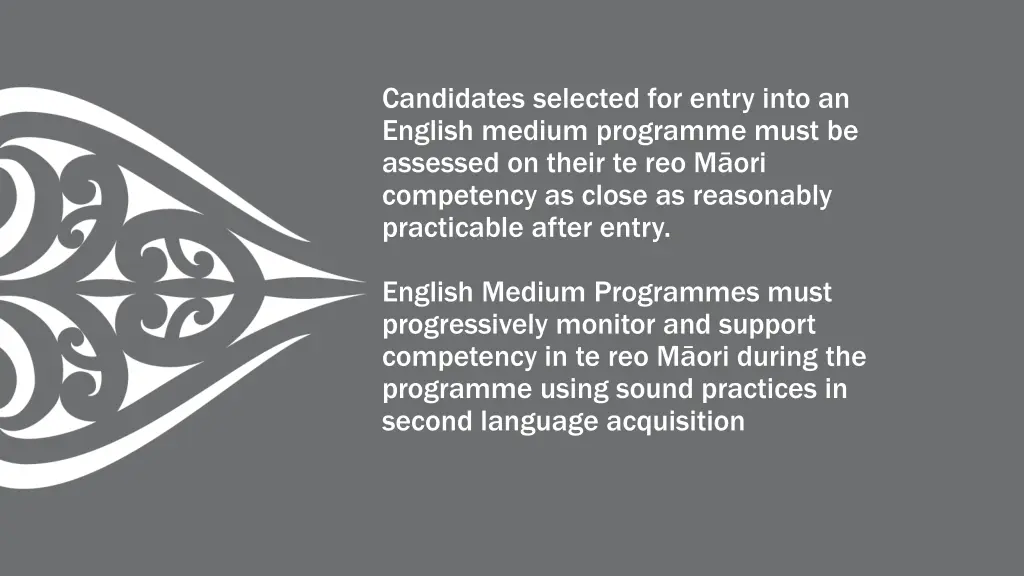 candidates selected for entry into an english 4