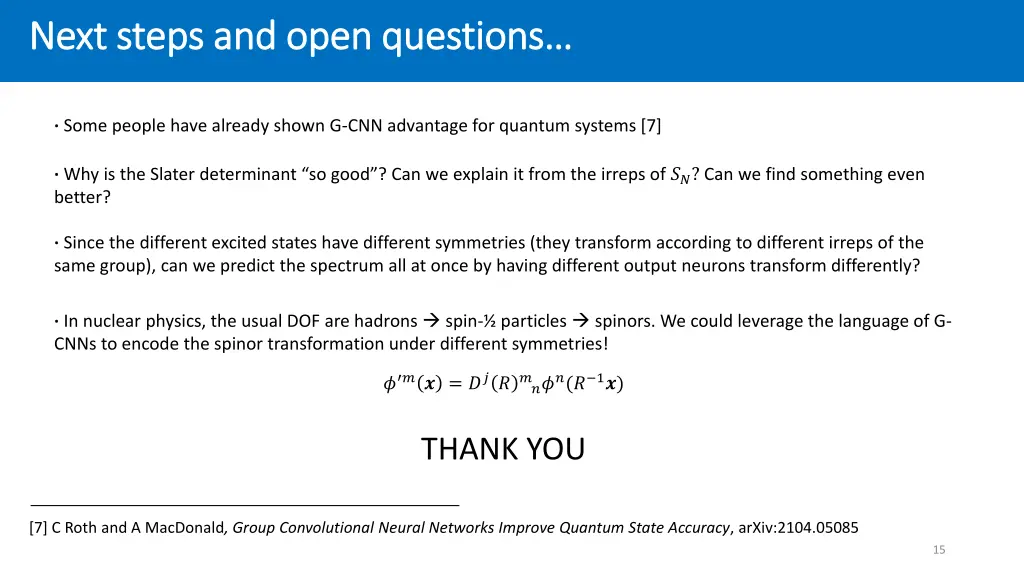 next steps and open questions next steps and open