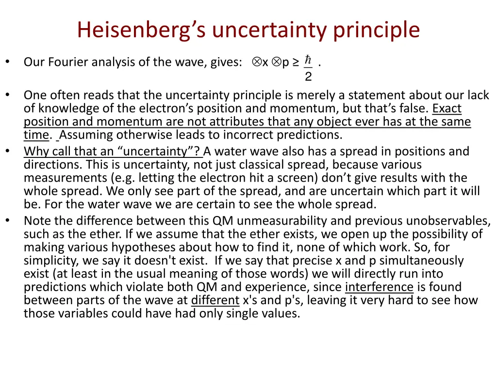 heisenberg s uncertainty principle