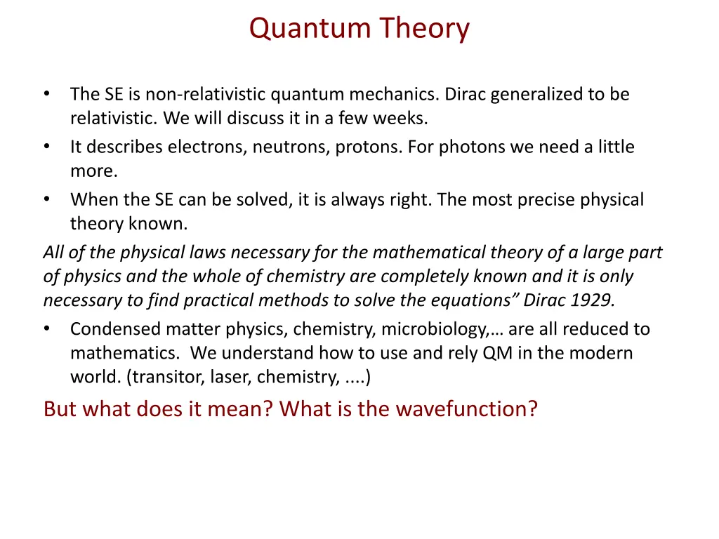 quantum theory