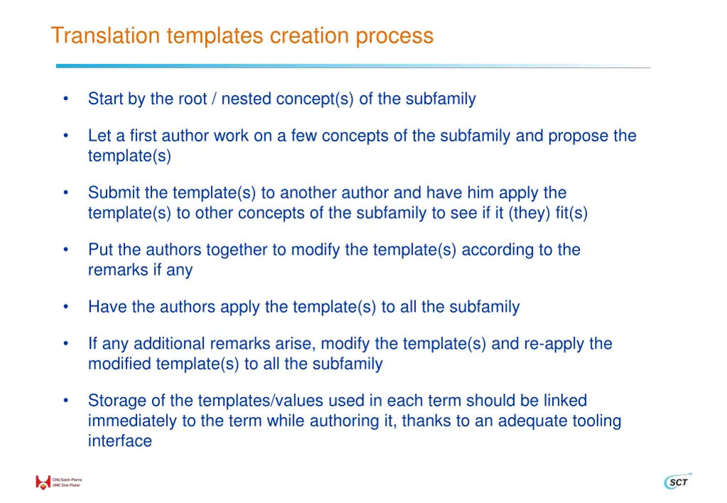 translation templates creation process