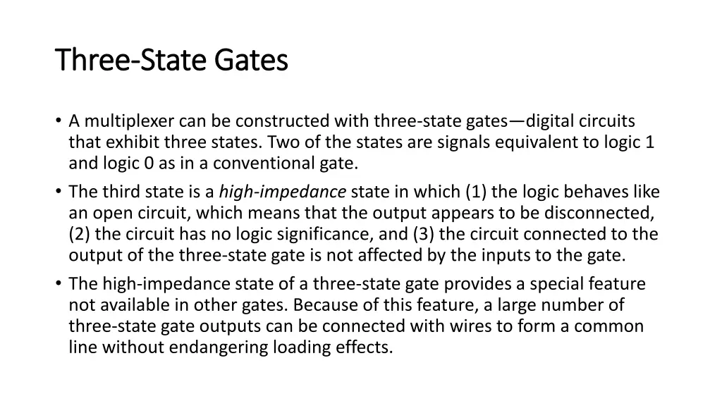 three three state gates state gates