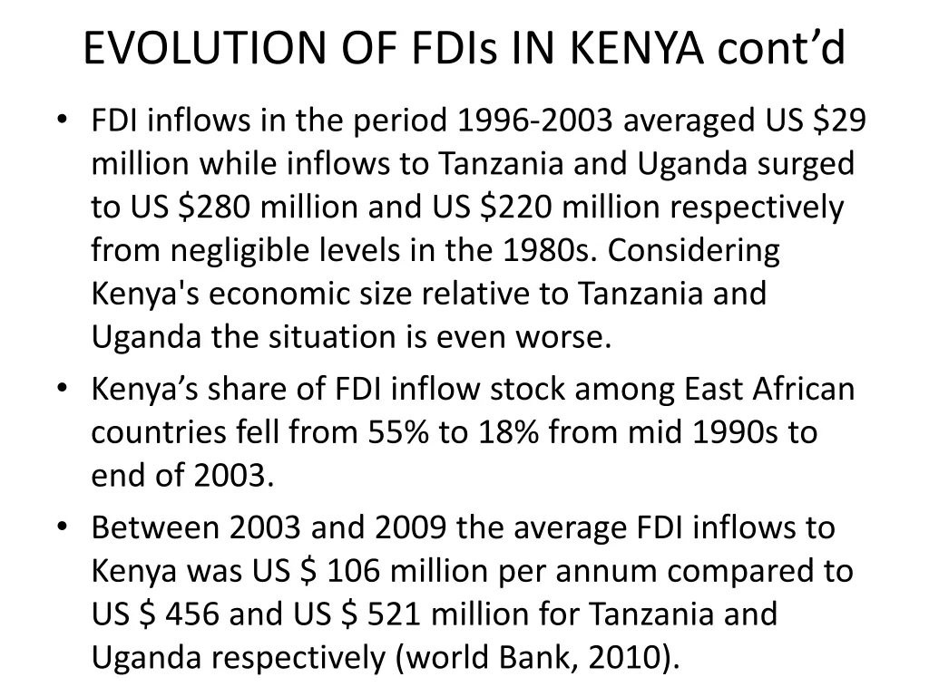 evolution of fdis in kenya cont d 2