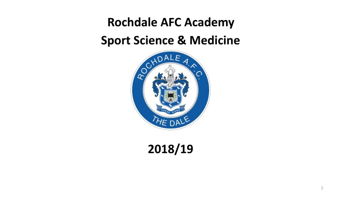 rochdale afc academy sport science medicine