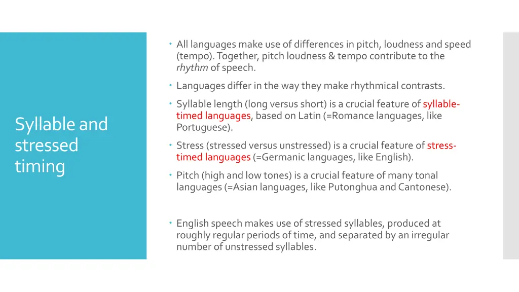 all languagesmake use ofdifferences in pitch