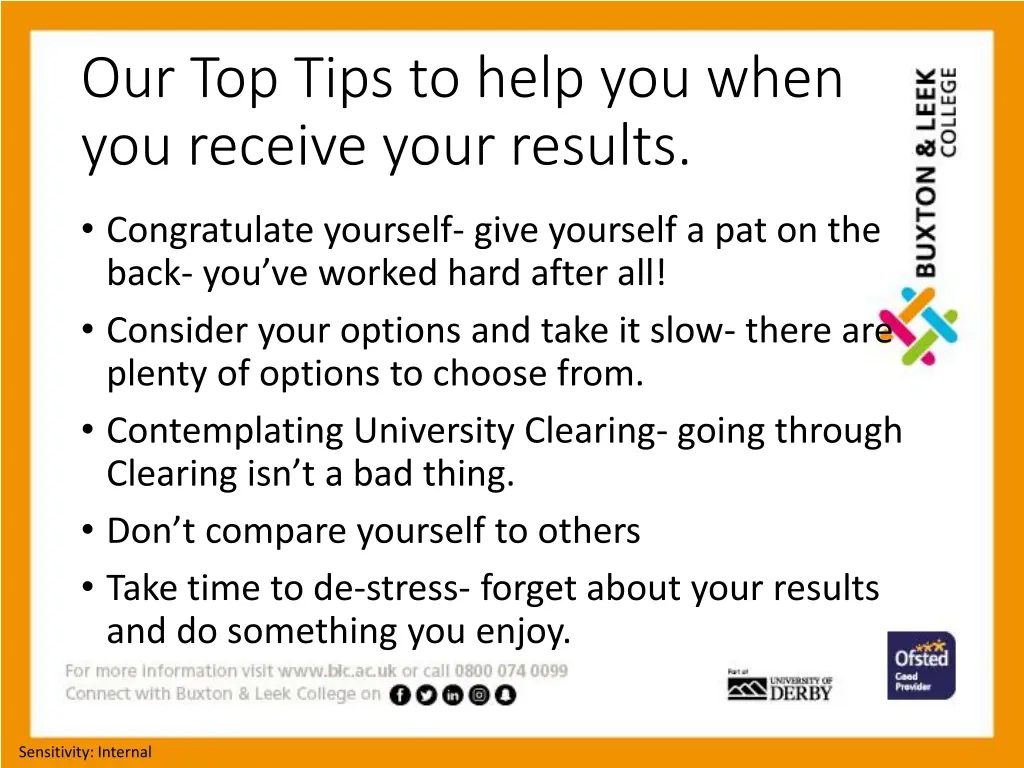 our top tips to help you when you receive your