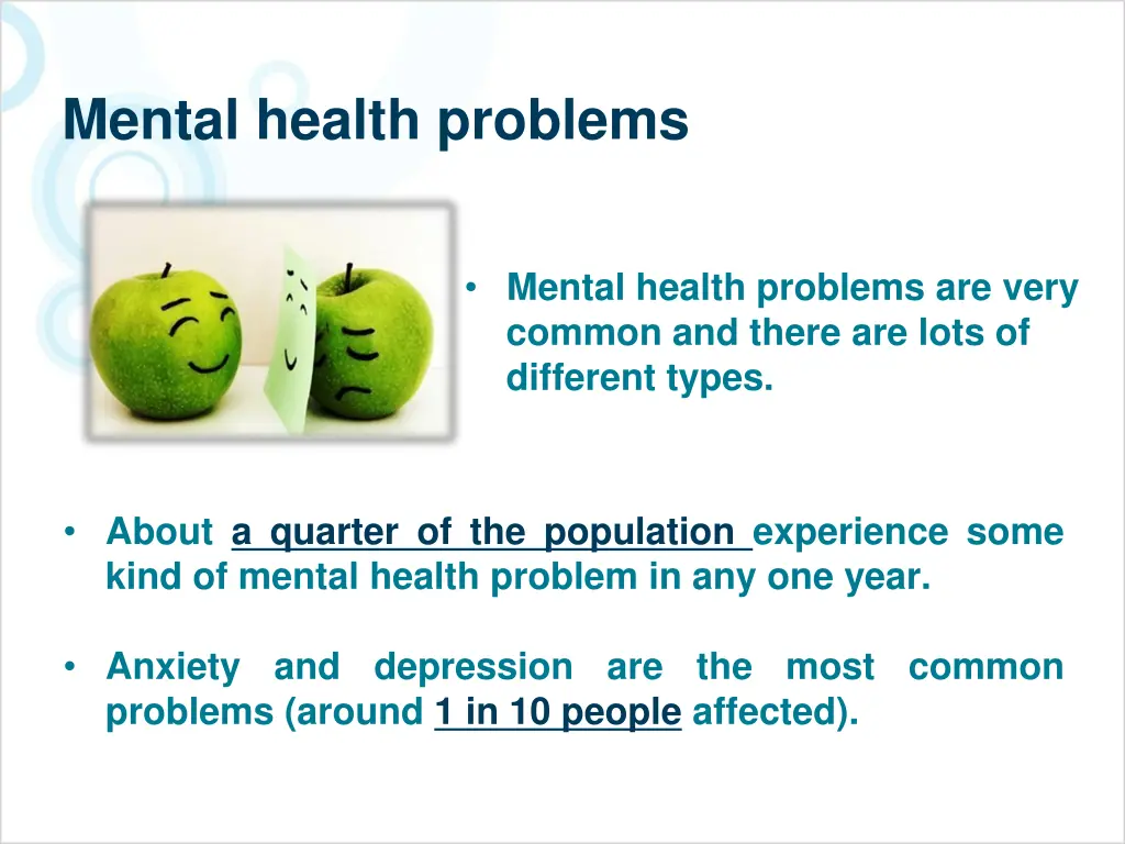 mental health problems