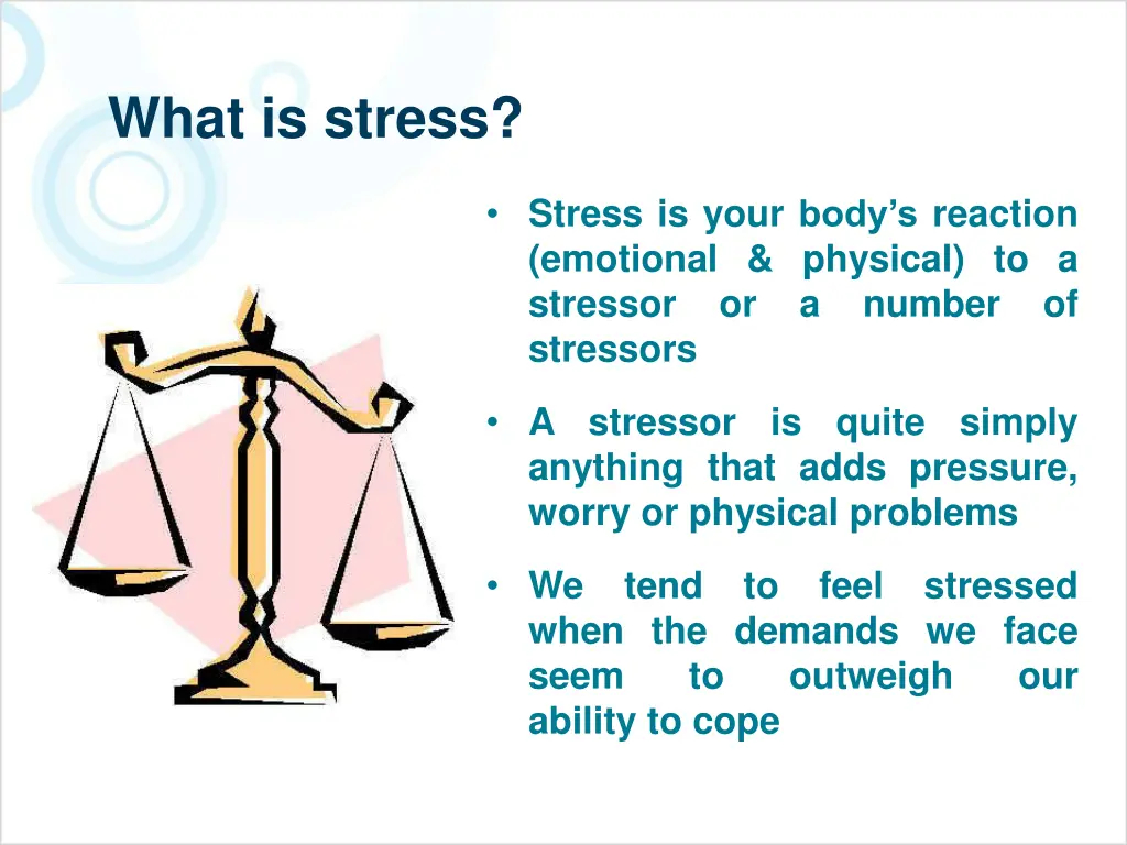 what is stress