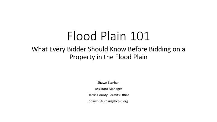 flood plain 101 what every bidder should know