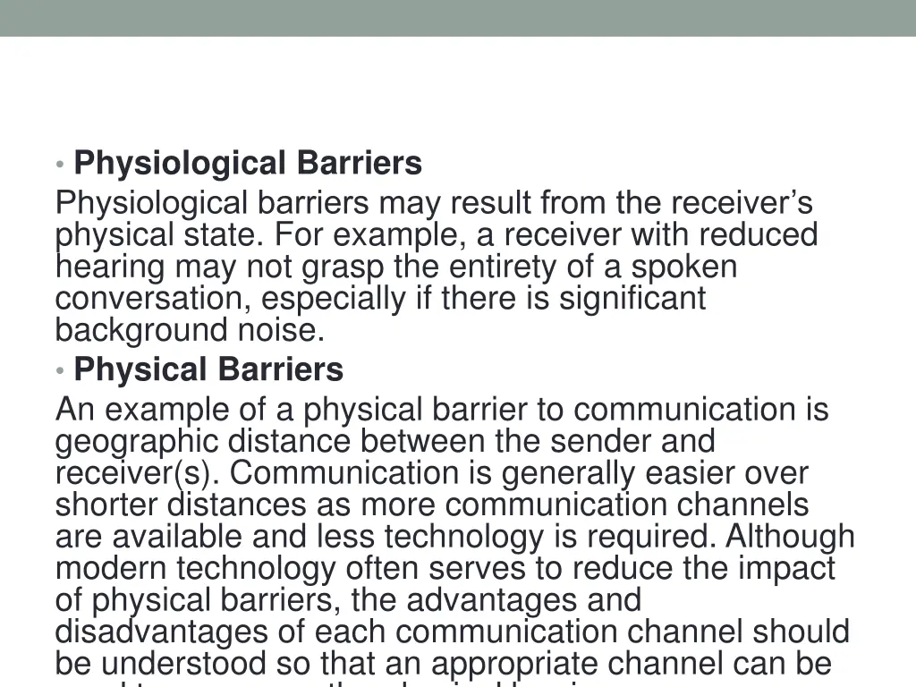 physiological barriers physiological barriers