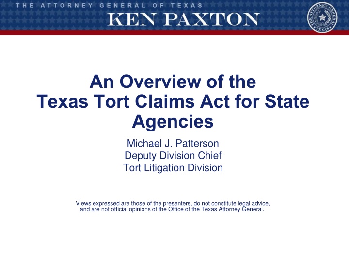 an overview of the texas tort claims