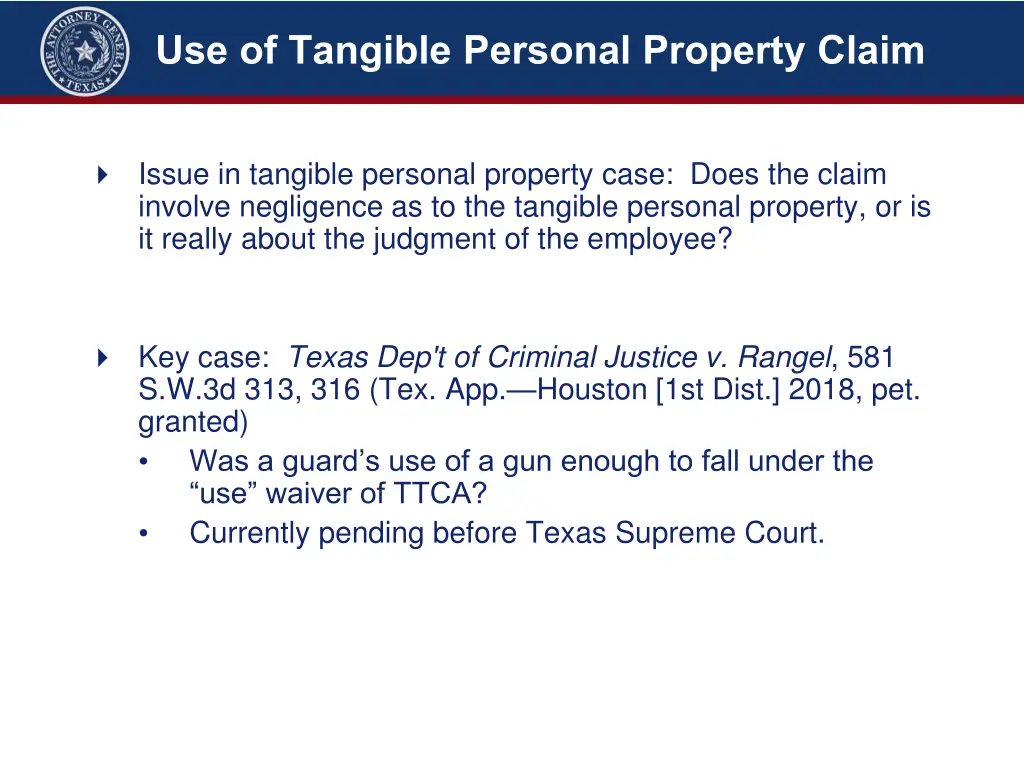 use of tangible personal property claim 1