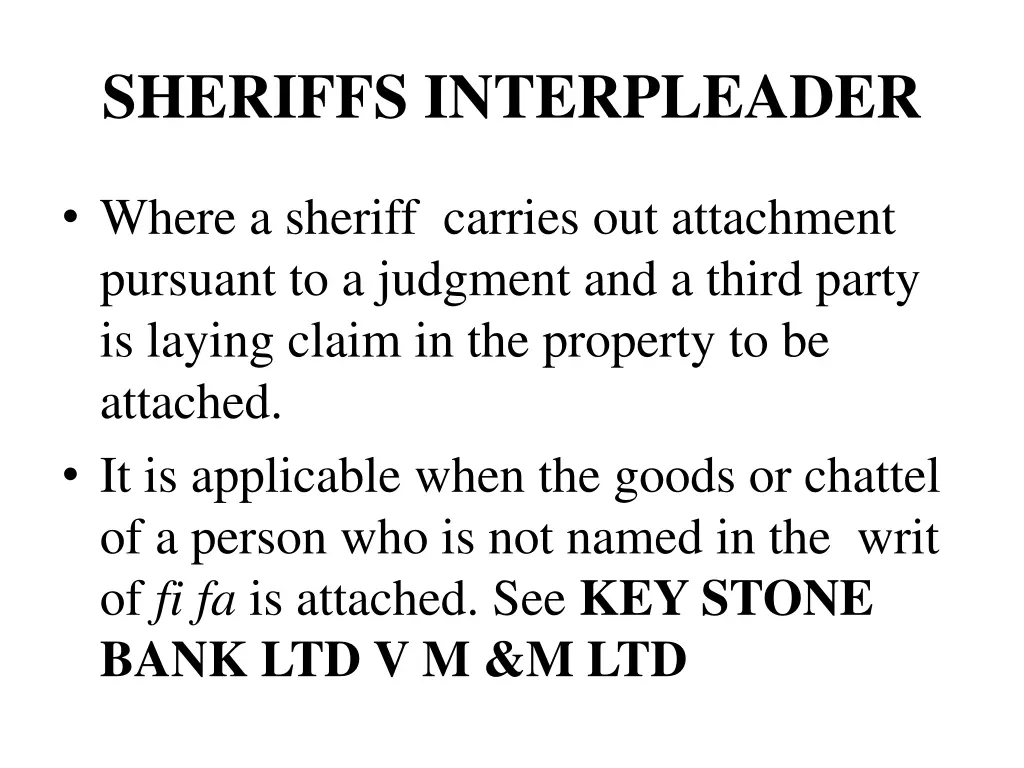 sheriffs interpleader