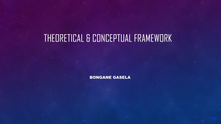 theoretical conceptual framework