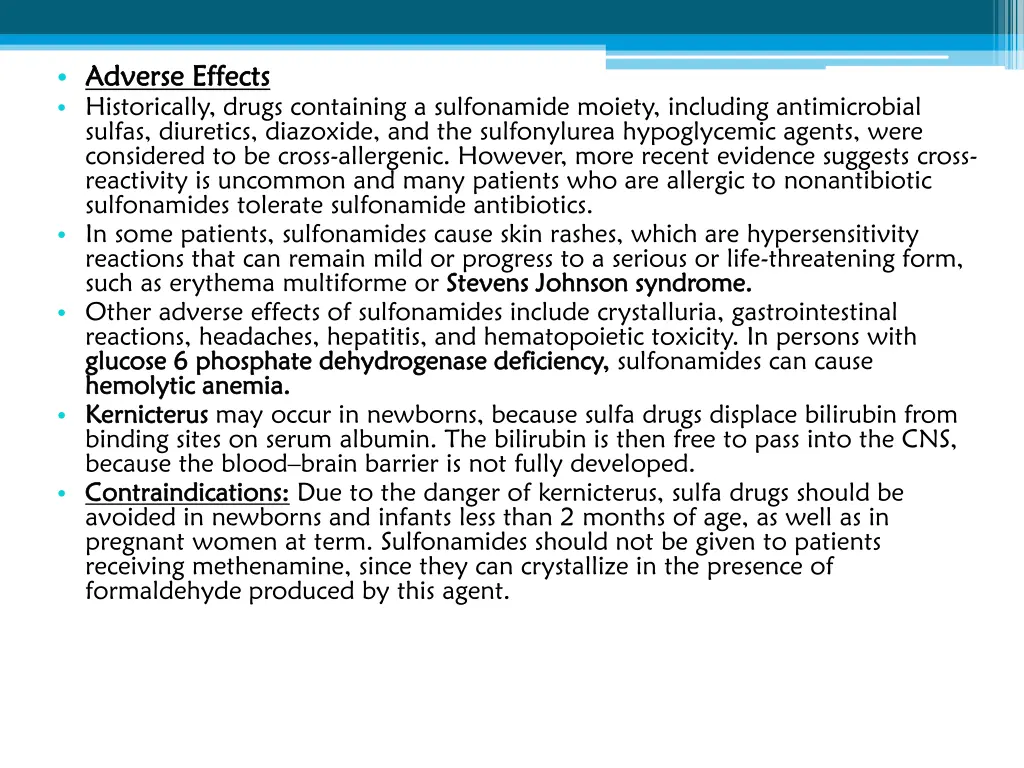 adverse effects adverse effects historically